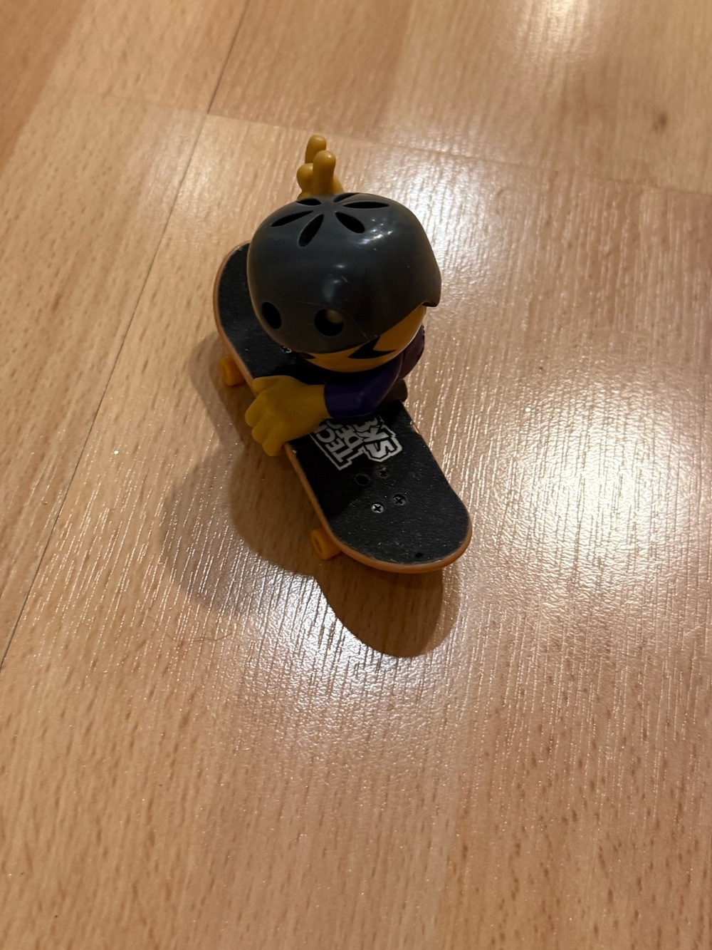 Yellow and Black Skateboard Figure Kids Toy - tech deck